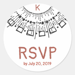 Adesivo Estrelo dos Círculos Desenhados à Mão Branca Preta