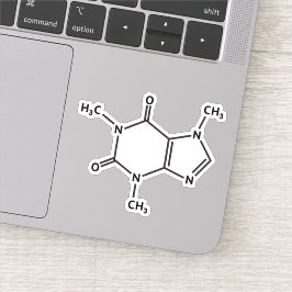 Adesivo Estrutura molecular da molécula da cafeína