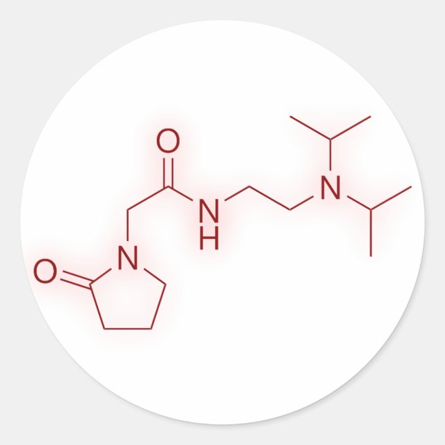 Adesivo Estrutura Química do Pramiracetam (Frente)