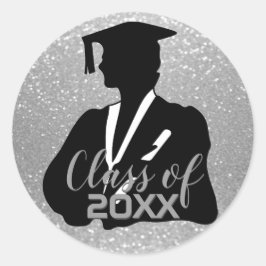 Adesivo Estudante de formando - Classe 20XX - Prata