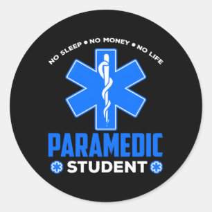 Adesivo Estudante paramédico Sem Dormir Sem Unidade De Amb
