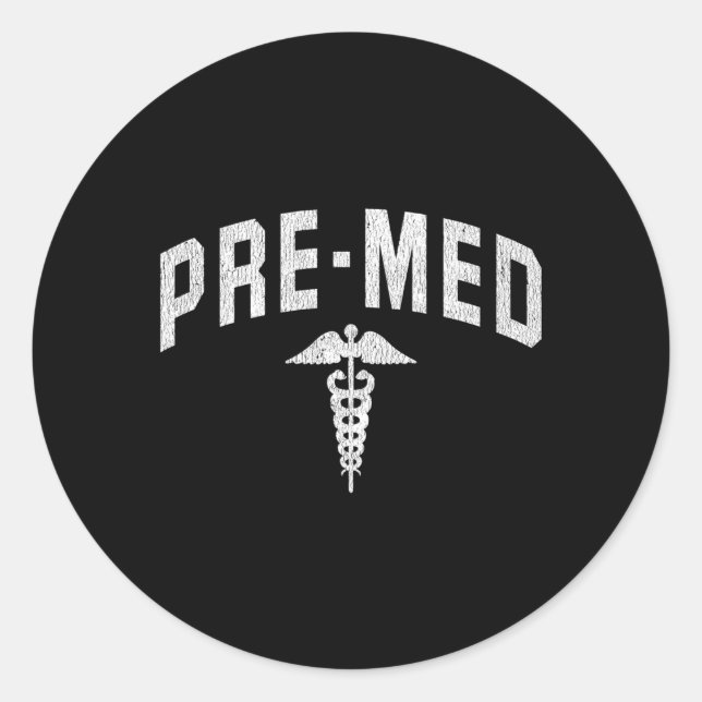 Adesivo Estudante Pré-Medicina Médico (Frente)