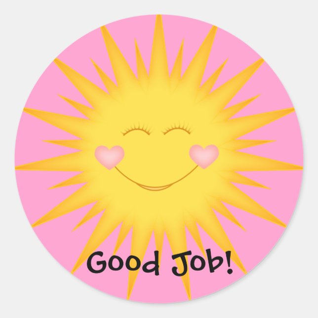 Adesivo Estudante Stickers/Bom Trabalho, Bem Feito, Super  (Frente)