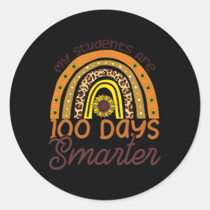 Adesivo Estudantes São 100 Dias Mais Inteligentes E Felize