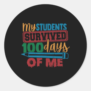 Adesivo Estudantes Sobreviveram 100 Dias De Mim Professor