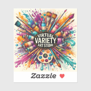 Adesivo Estúdio de Arte de Variedades Virtuais - Vinil Qua
