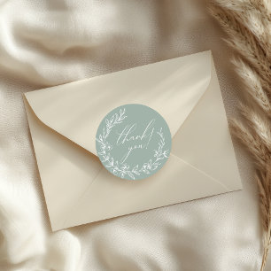 Adesivo Eterno Vintage Chá de fraldas Verde Floral