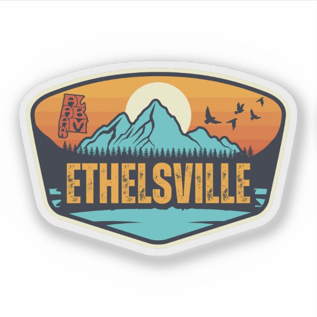 Adesivo Ethelsville, Alabama (Frente)