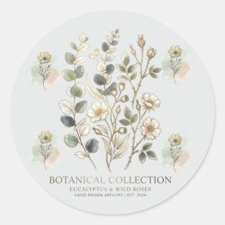 Adesivo Ethereal Gold & Sage Botanical Collection