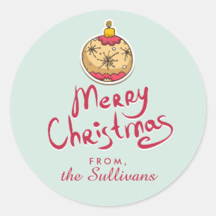 Adesivo Etiquetas/adesivos de Natal do enfeites de natal