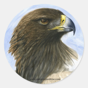 Adesivo "Etiquetas de Eagle dourado"