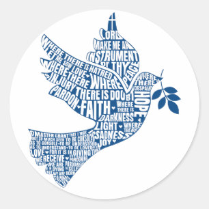 Adesivo Etiquetas: Instrumentos da paz (St Francis)