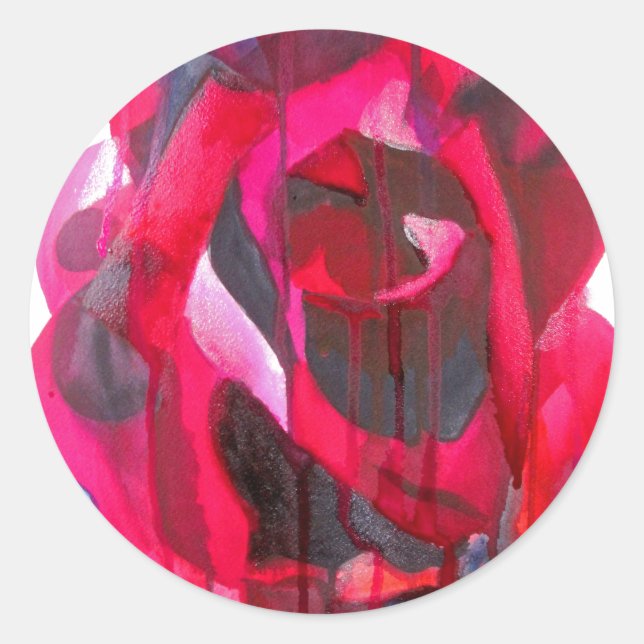 Adesivo Etoile de Holland moderna arte rosa original (Frente)