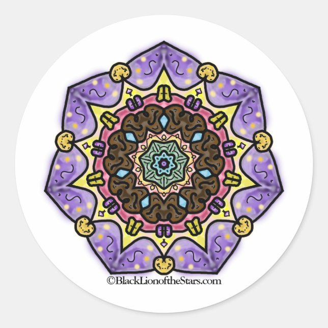 Adesivo Etoile Mandala Sticker (Frente)