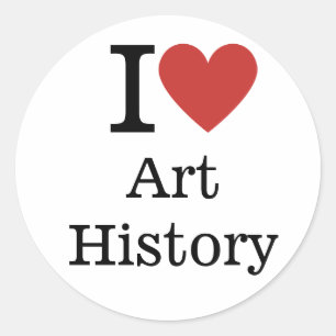 Adesivo Eu ❤️ a História da Arte para Estudantes/Faculdade