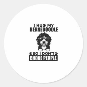 Adesivo Eu Abraço Meu Bernedoodle Para Que Eu Não Engrace 
