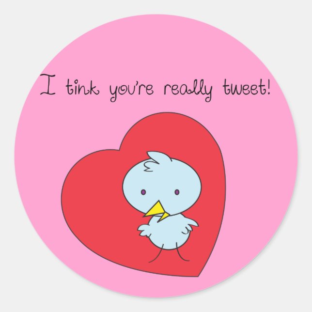 Adesivo Eu acho que você é fofa (Frente)