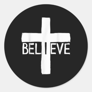 Adesivo Eu Acredito Cruz Deus Jesus Fé Religiosa Cristã