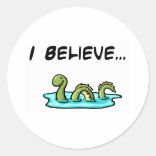 Adesivo Eu acredito no monstro de Loch Ness