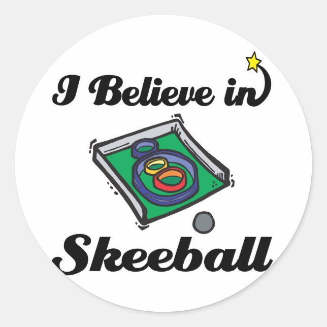 Adesivo eu acredito no skeeball (Frente)