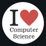 Adesivo Eu ❤️ adoro a Computer Science STICKER<br><div class="desc">Chamando todos os entusiastas da Ciência da Computação e educadores! Mostre seu amor pelo mundo dos códigos, algoritmos e inovação com nosso vibrante adesivo "I ❤️ Love Computer Science". Quer você seja um professor experiente inspirando a próxima geração de magos técnicos ou um provedor de CS empolgado embarcando em uma...</div>