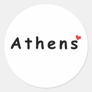 Adesivo Eu adoro a Grécia de Atenas