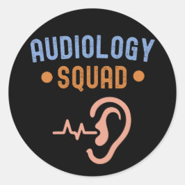 Adesivo Eu Adoro Audiologia, Esquadrão De Audiologia