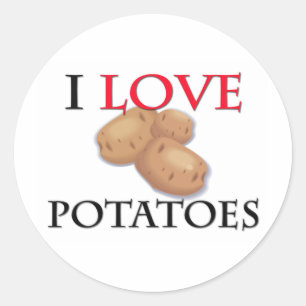 Adesivo Eu Adoro Batatas