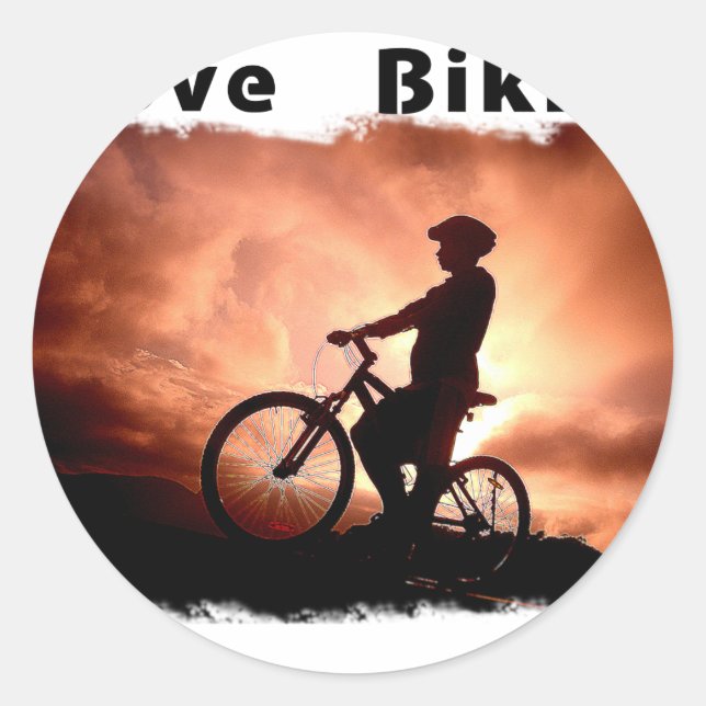 Adesivo Eu Adoro Biking Gnarly (Frente)