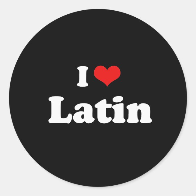 Adesivo Eu Adoro Camisa Latina (Frente)