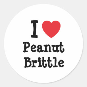 Adesivo Eu adoro Camiseta de Peanut Brittle