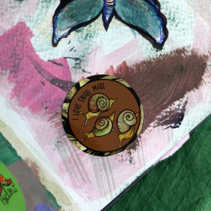 Adesivo Eu Adoro Caracol-Caracol-Cola Clássica