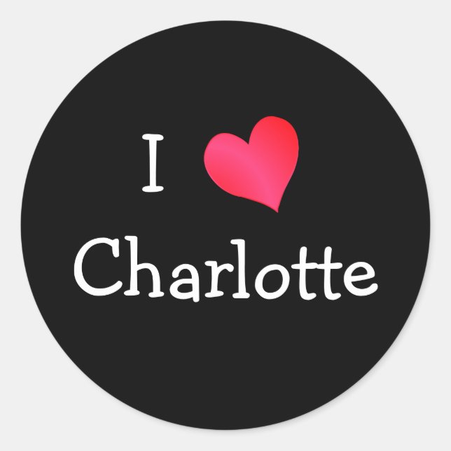 Adesivo Eu Adoro Charlotte Sticker (Frente)
