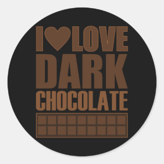 Adesivo Eu Adoro Chocolate Negro