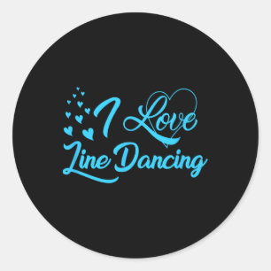 Adesivo Eu Adoro Dança De Linha De Dança