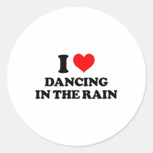 Adesivo Eu Adoro Dançar Na Chuva Dizendo Engraçado