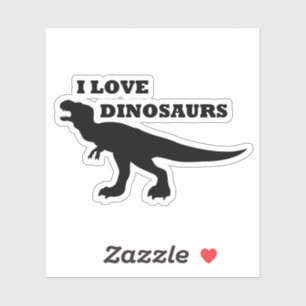 Adesivo Eu Adoro Dinossauros!