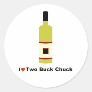 Adesivo Eu Adoro Dois Buck Chuck