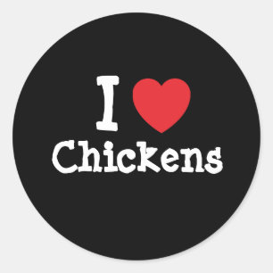 Adesivo Eu adoro frango personalizado personalizado
