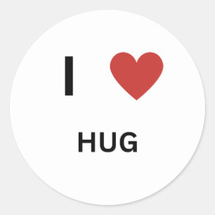 Adesivo Eu Adoro Hug
