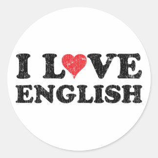 Adesivo Eu adoro inglês