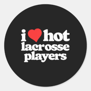 Adesivo Eu adoro Lacrosse Hot Lacrosse Lax Jogadores Engra