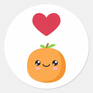 Adesivo Eu adoro Laranjas