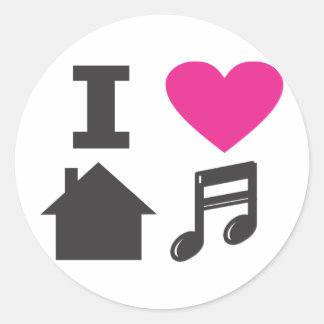 Adesivo Eu adoro música caseira