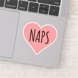 Adesivo Eu Adoro Naps - Naps Heart