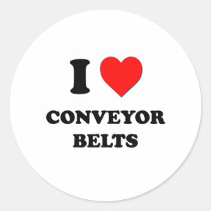 Adesivo Eu adoro o Conveyor Belts