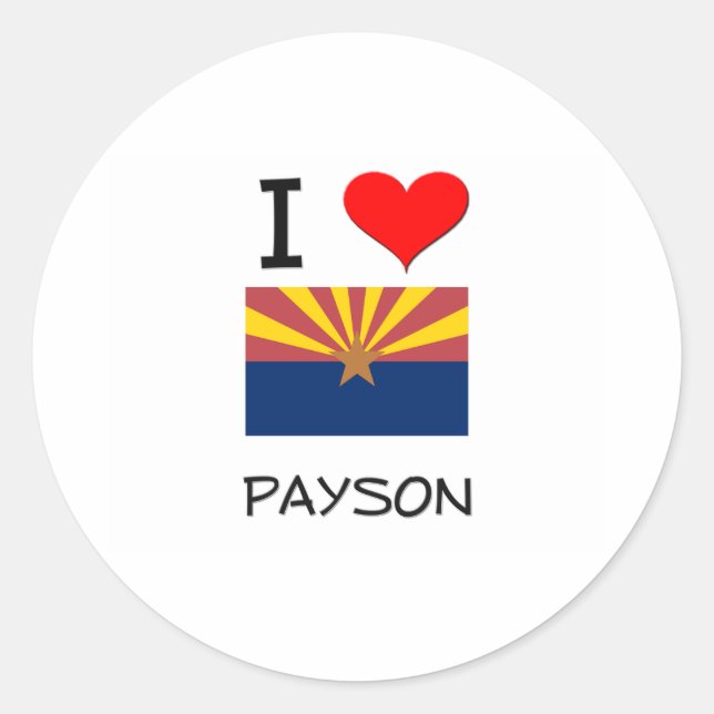 Adesivo Eu adoro PAYSON Arizona (Frente)