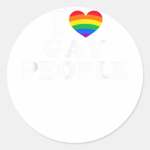Adesivo Eu adoro Pessoas Gay