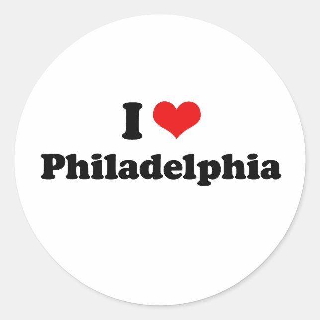 Adesivo Eu adoro Philadelphia Tshirt (Frente)