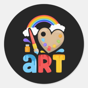 Adesivo Eu Adoro Pinter Colorida Painting